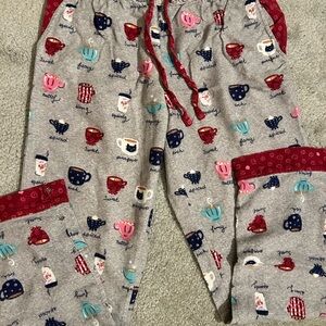 munki munki Pajama Bottoms with Coffee Print